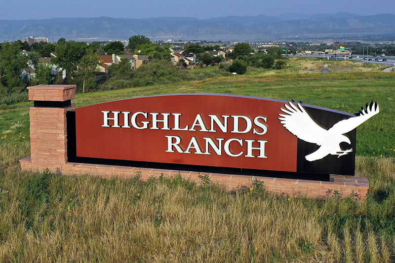 Highlands Ranch Community Sign