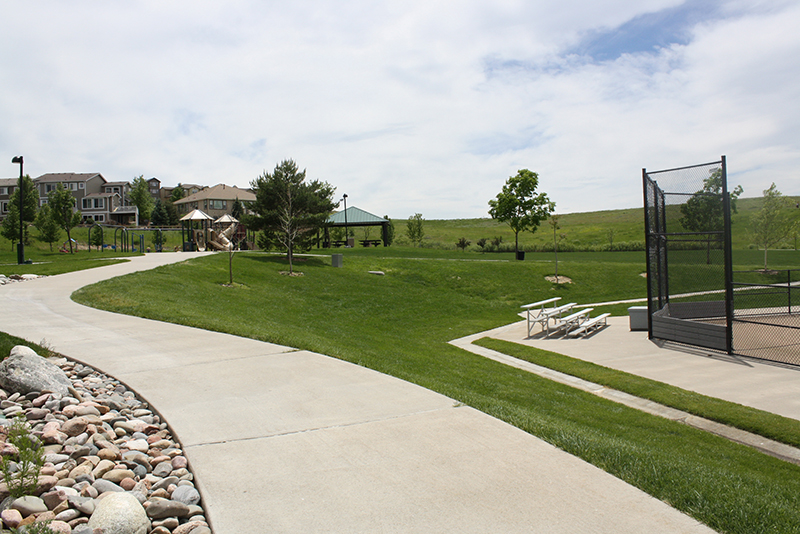 Red-tail Park sidewalk construction