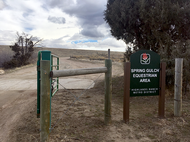 Entrance to Spring Gulch Equestrian Area