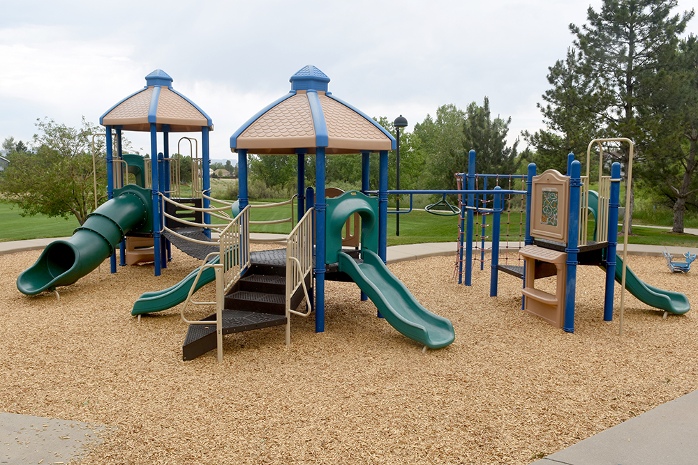 Playground equipment at Spring Gulch Park