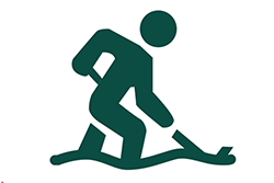 Icon of a person shoveling snow